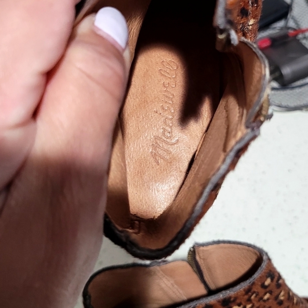 Madewell Rosie Calf Leather Ankle Booties –Pre-Owned Excellent 6-1/2 - Picture 2 of 8